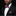 Red and pink squares bow tie and square on man