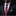 Man wearing a black suit with a red tie and blue pocket square against a dark background