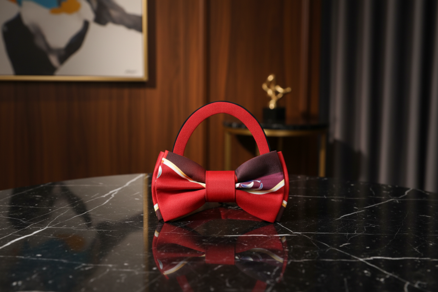 Red Bow Tie Pre Tied