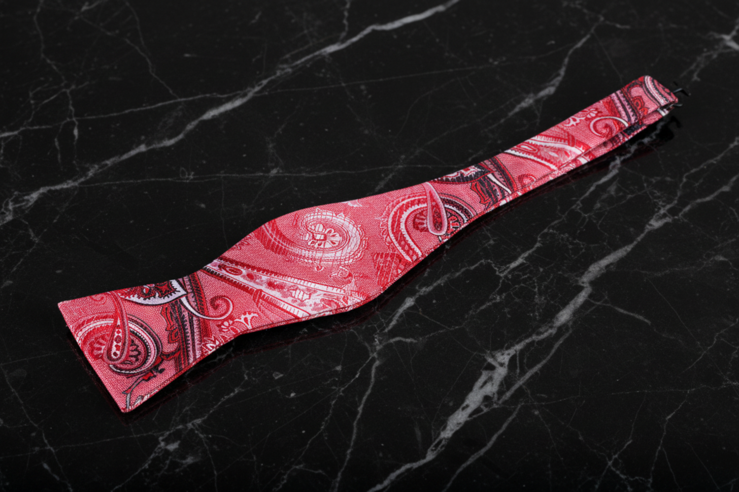 Self Tie: Red Paisley Bow Tie