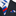 Primary Red, White, Blue Block Stripe Tie and Square