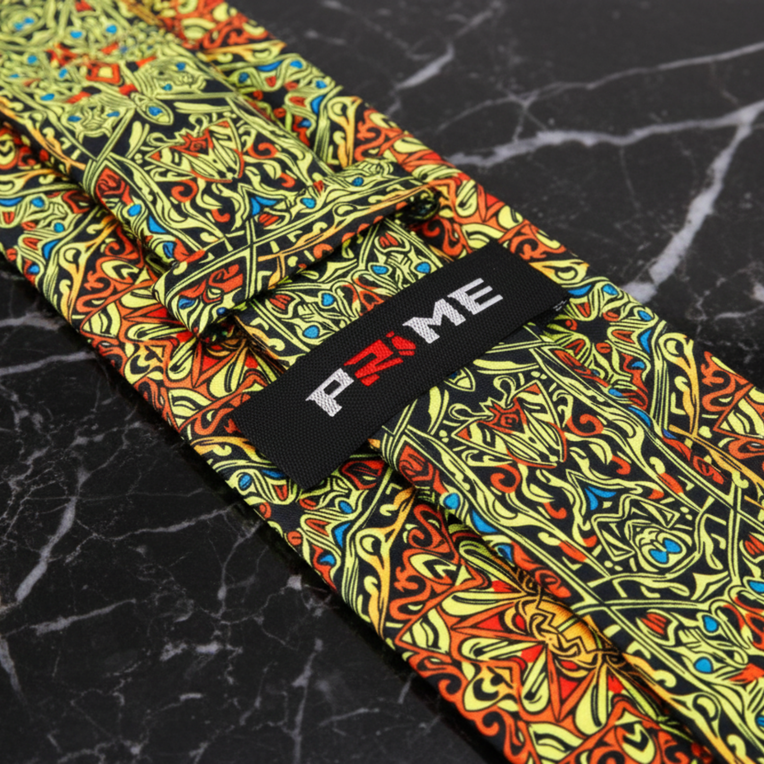 Orange, Red and Yellow Abstract Tie Keep