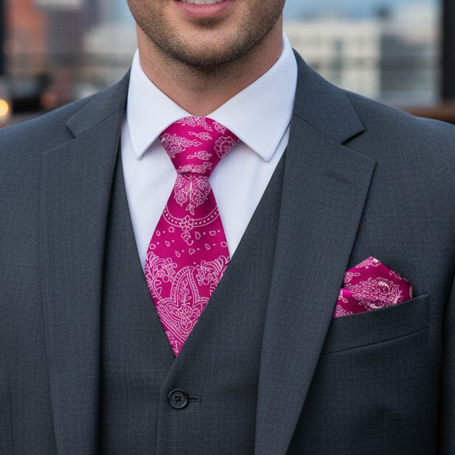 Bandana Paisley Necktie & Square | Classic Americana Style