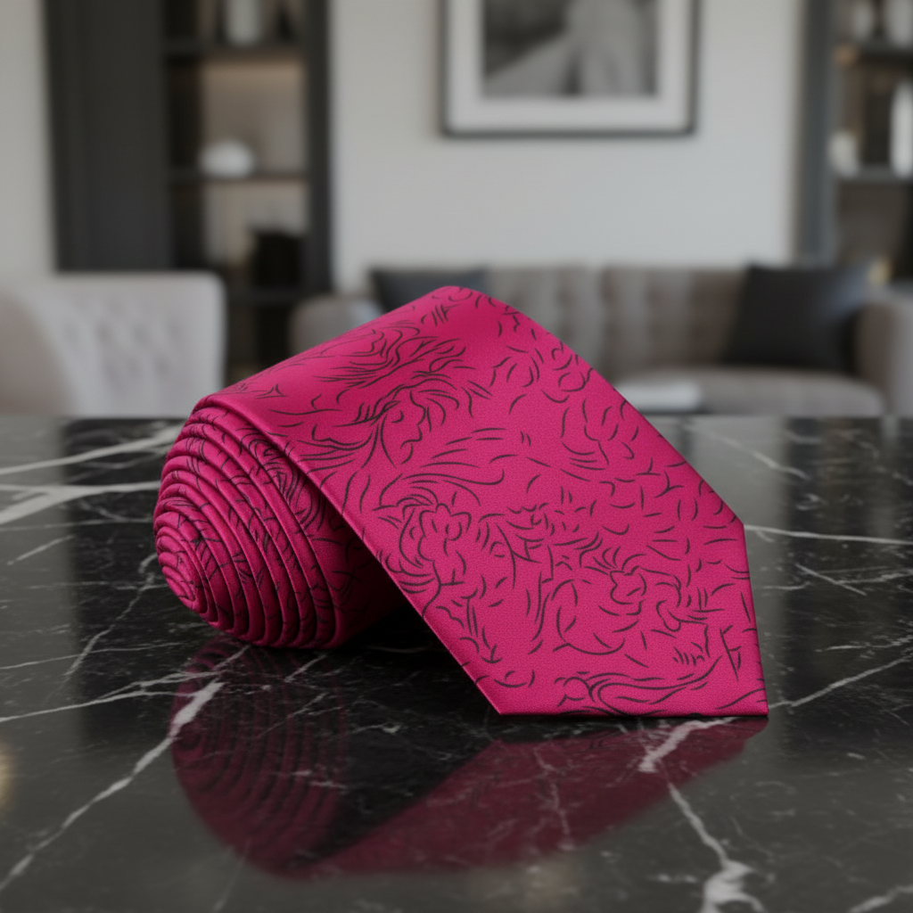 Rose Gold Eternal Abstract Tie  