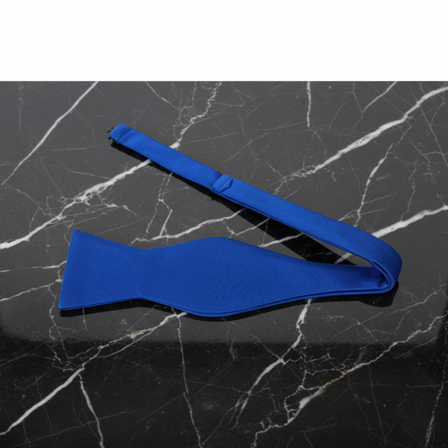 Solid Royal Blue self Tie Bow Tie