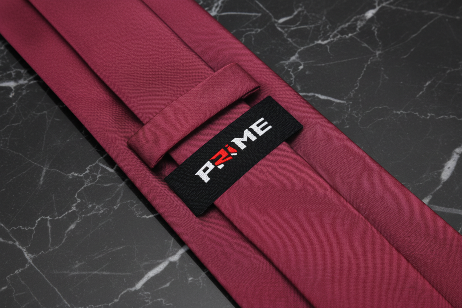 Ruby Red Wine Solid Necktie Keep