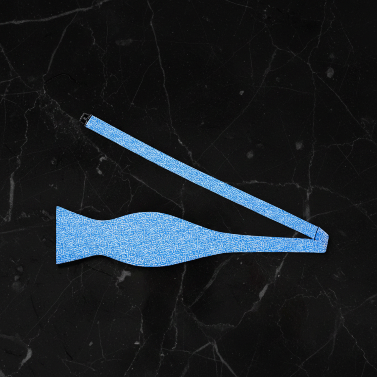 Laser Blue Self Tie Bow Tie