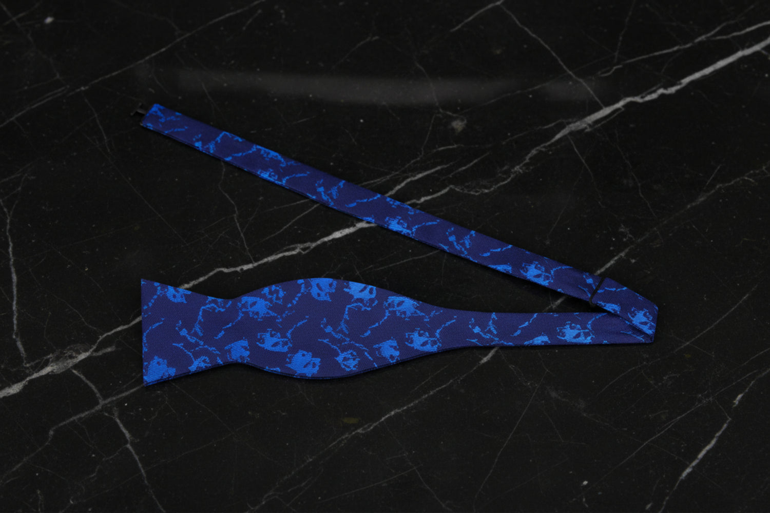 Self Tie: Shades of Blue Abstract Bow Tie  