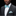 Man wearing a black suit with a light blue bow tie and pocket square on a black background