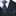 Shades of Blue and Grey Paisley Tie and Accenting Stripe Square