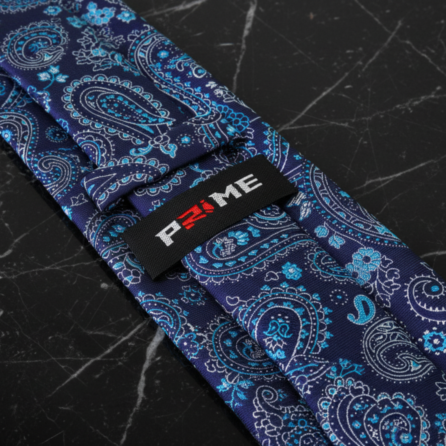 Shades of Blue and Grey Paisley Tie Keep