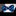 A Blue, Dark Blue Geometric Blocks Pattern Self Tie Bow Tie