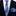 Thin  Shades of Blue and Purple Tie and Square