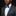 Man wearing a blue bow tie and square on suit