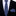 Thin Tie: Shades of Blue Geometric Necktie and Square
