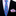 Thin Shades of Blue, Pink Abstract Tie and Accenting Pink Stripe Square