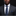 Man wearing a gray suit with a blue striped tie and pocket square on a black background