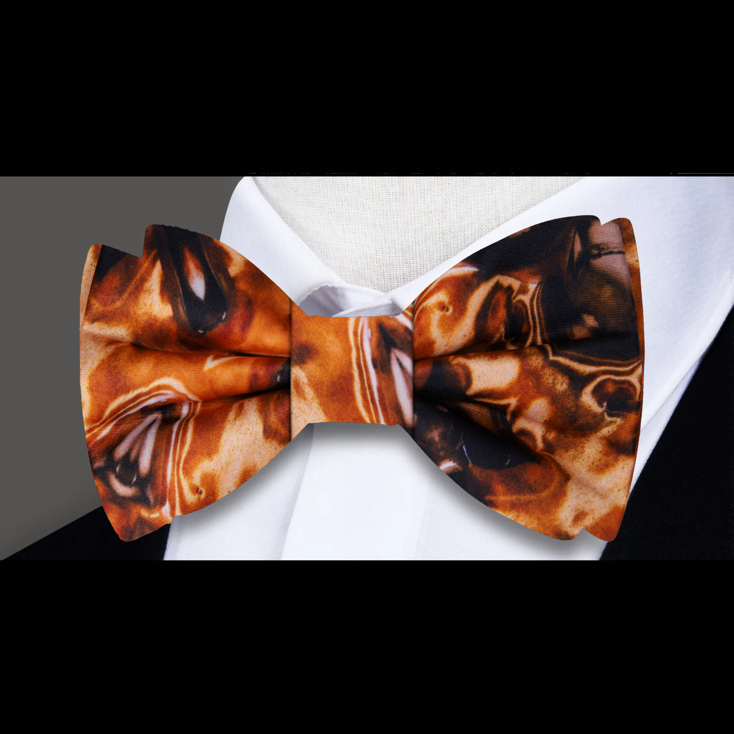  A Mocha Frappe Pattern Bow Tie  