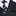 Shades of Grey and Black Camo Necktie and Accenting Square