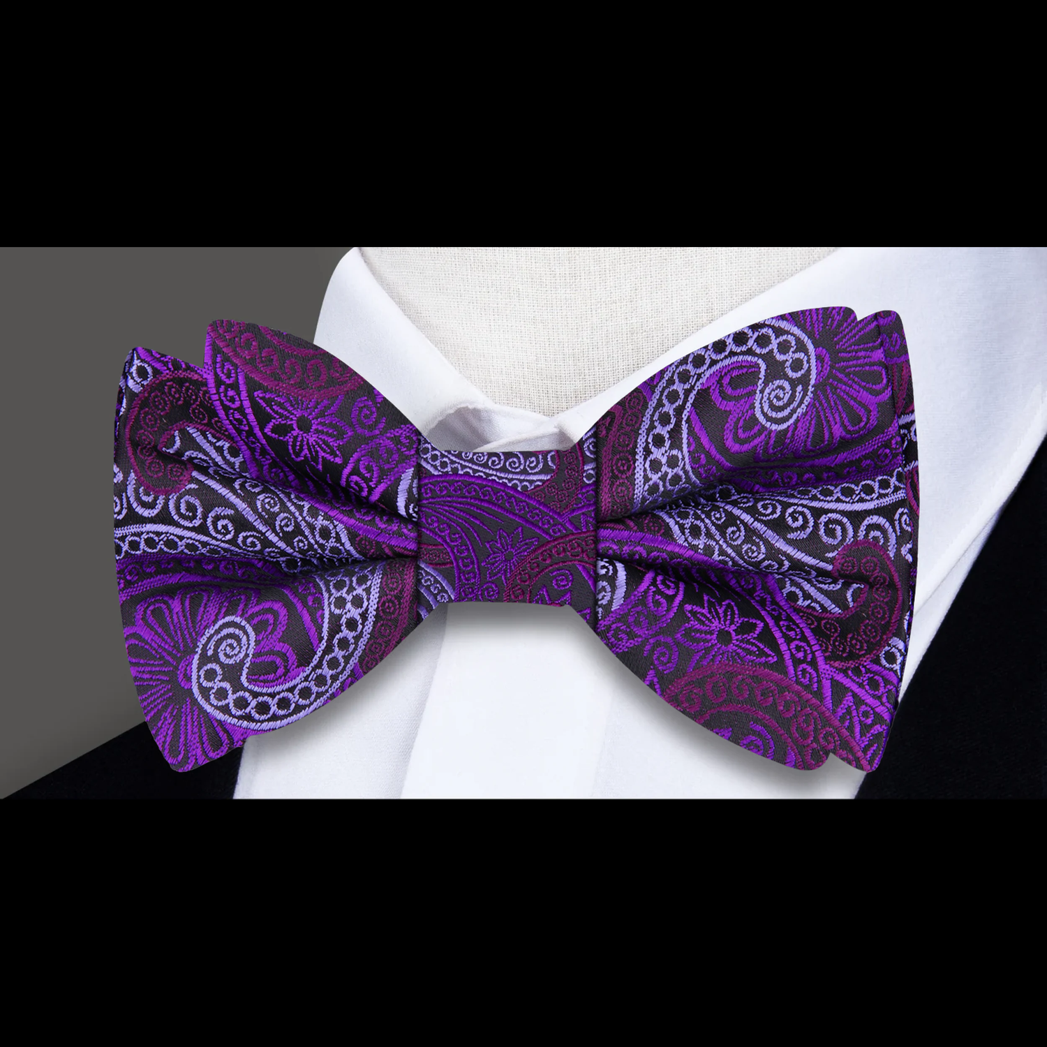 Detailed Paisley Bow Tie Collection