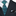 Black, Light Blue Abstract Tie and Square