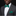 Man wearing a gray suit with a green bow tie and pocket square on a black background