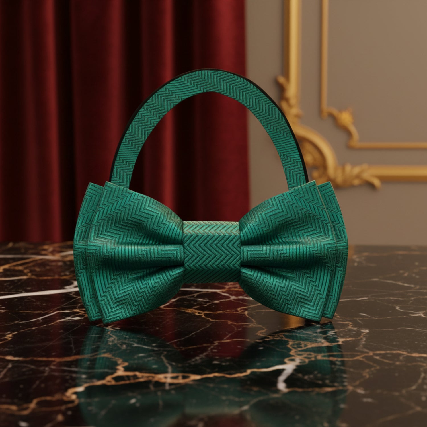 Shamrock Green Pre Tied Bow Tie