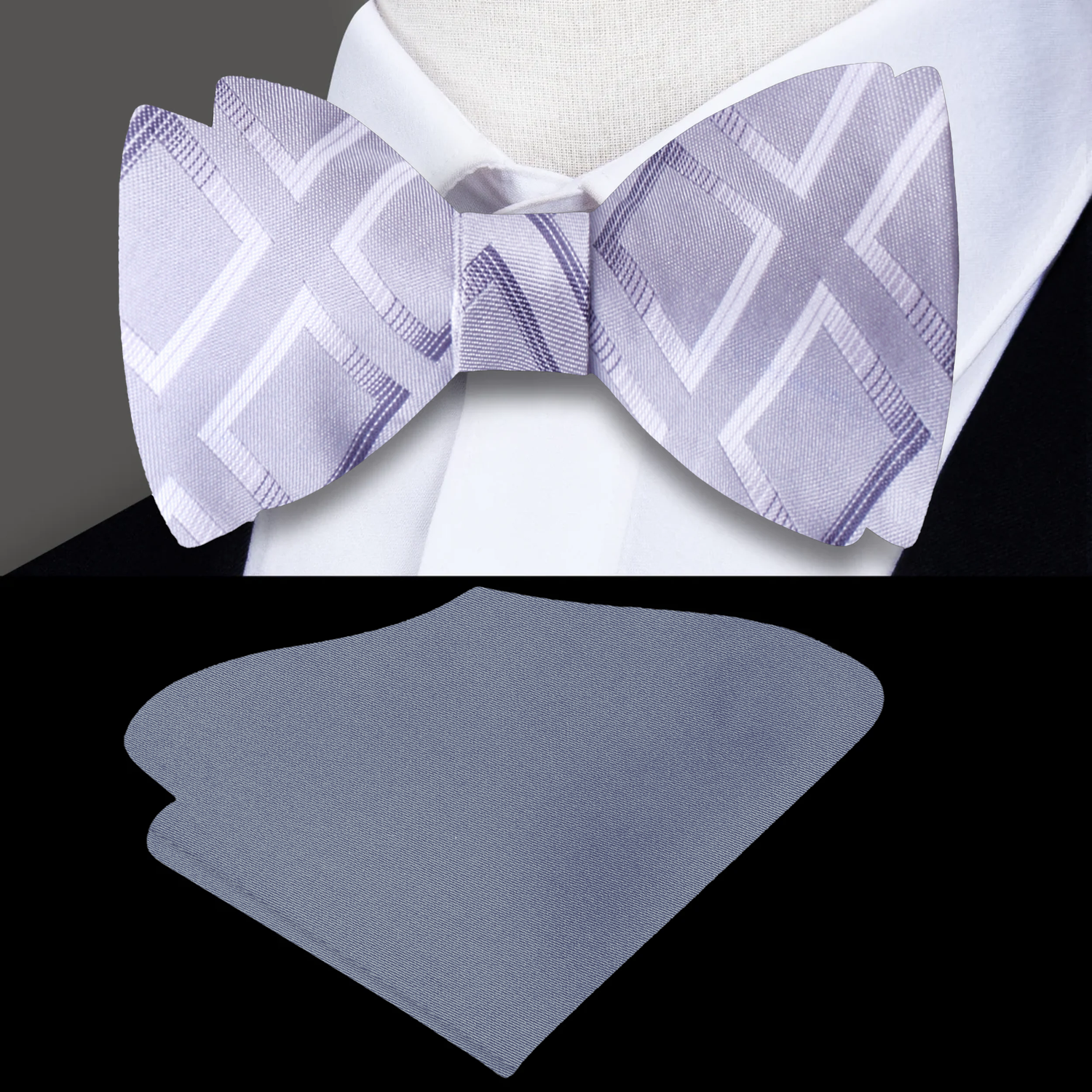 Geometric Diamond Bow Tie Collection