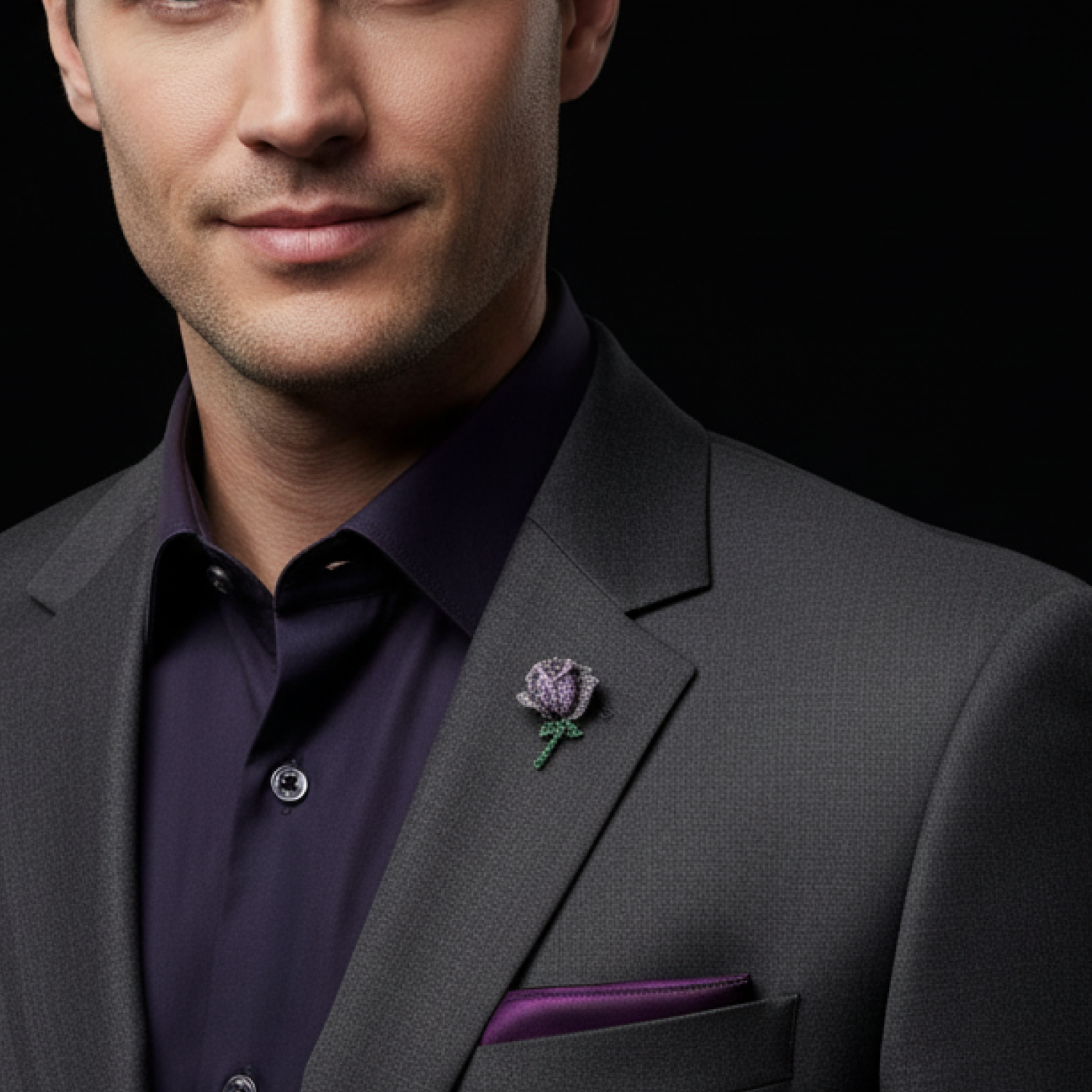 Rose Lapel Pin in Multiple Colors | Elegant Floral Pin for Suits & Events