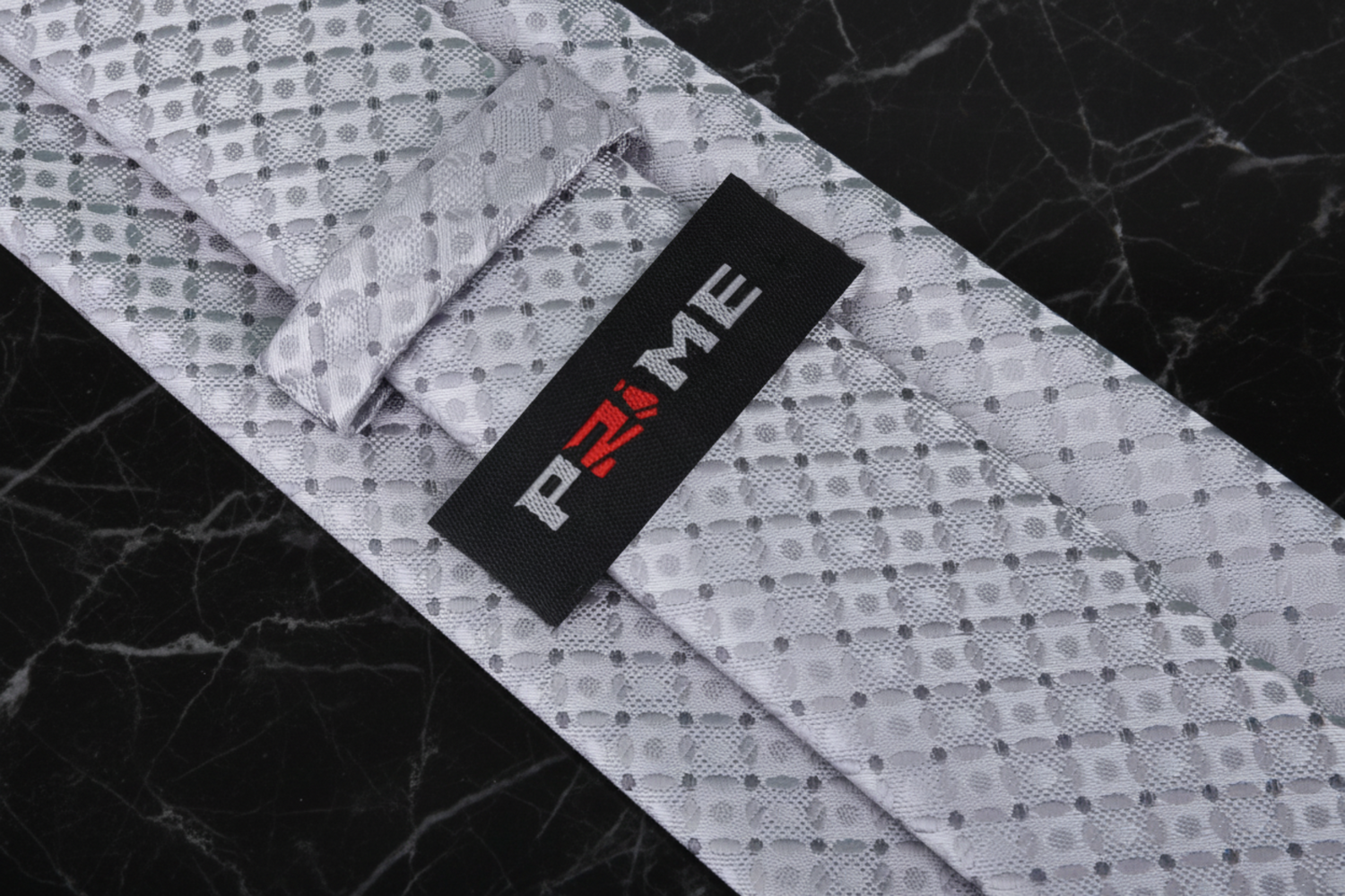 Silver Geometric Necktie Keep