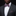 Man wearing a gray suit with a pink bow tie and pocket square against a black background