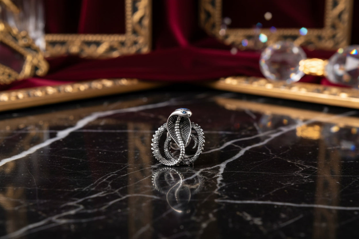 Silver Snake lapel pin 34