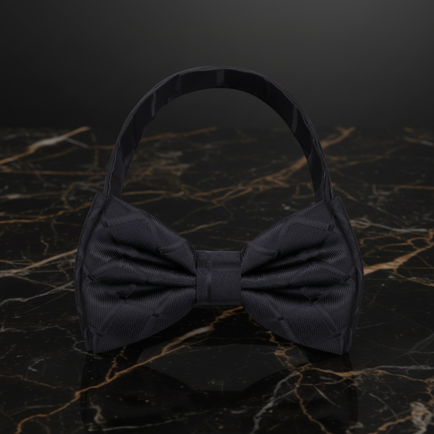 Geometric Texture Bow Tie Collection in Pearl, Black, Brown, Blue, White, Green, Red & Yellow