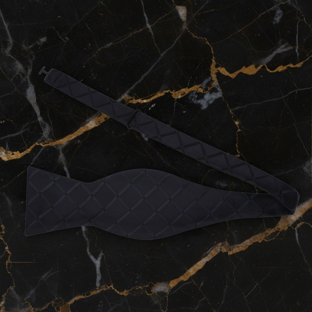 Black Self Tie Bow Tie