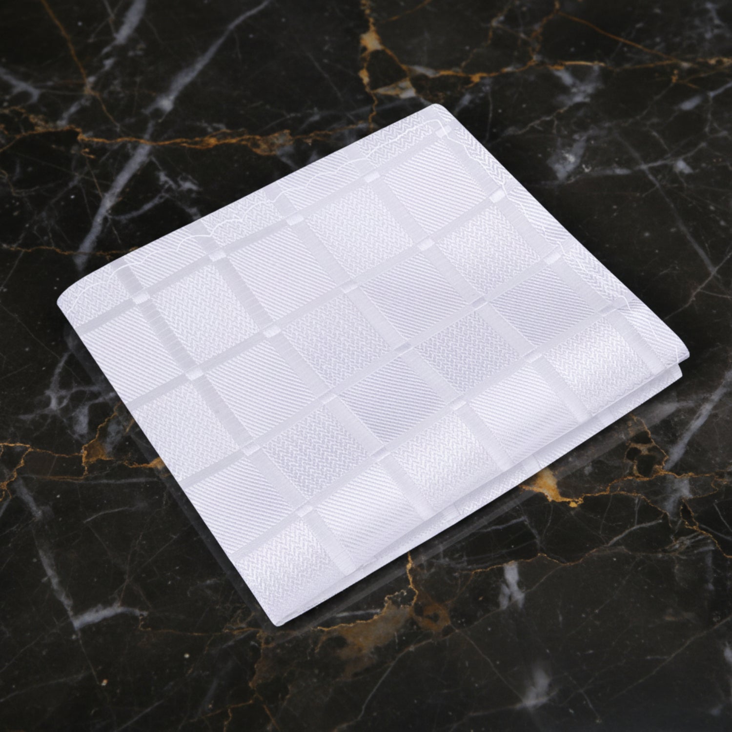 White Pocket Square