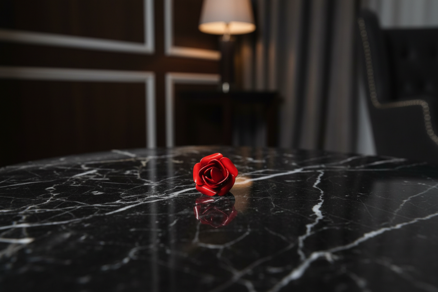 Red Rose Lapel Pin | Classic Romantic Suit & Tuxedo Accessory