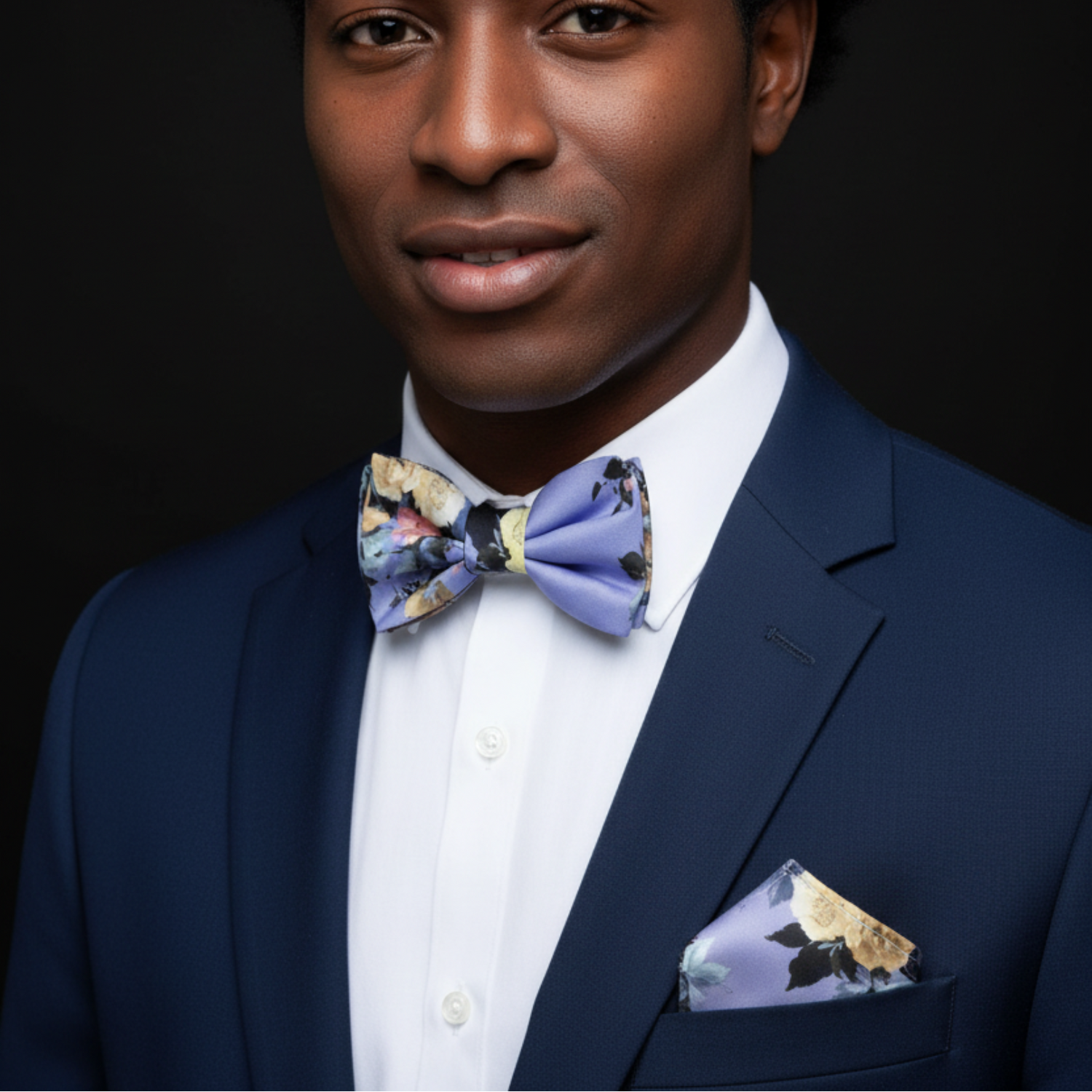 Still Life Floral Bow Tie Collection | Gray, Indigo, Ivory or Navy