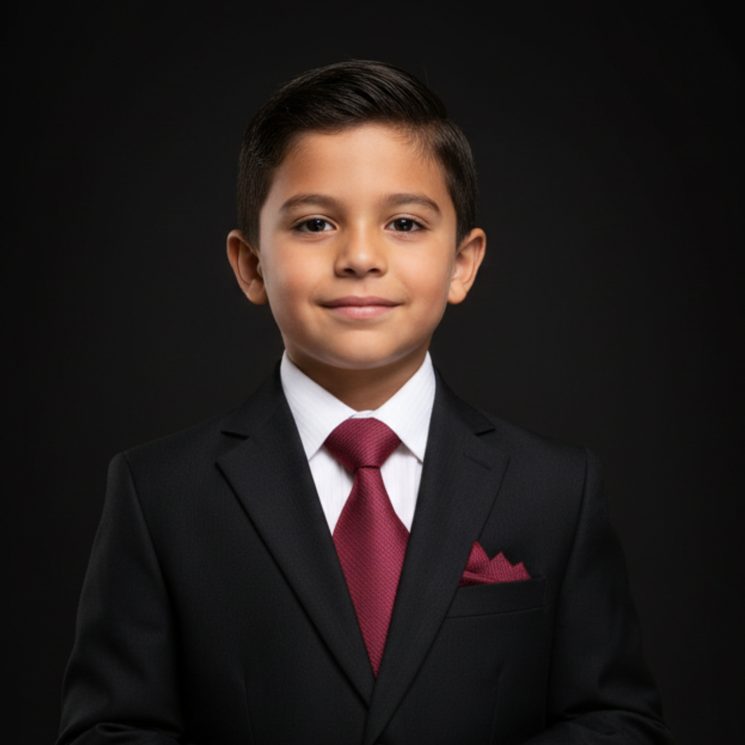 Boys Deep Red Necktie