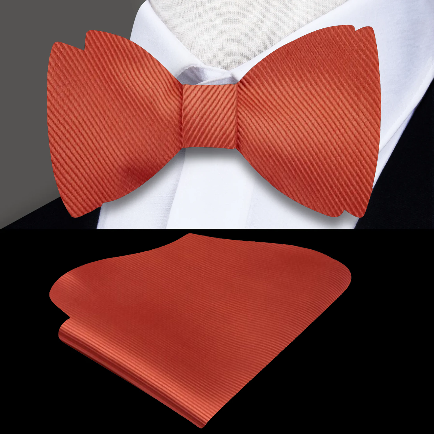 Amarillo Bow Tie and Handkerchief
