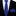 Thin Tie: Navy Blue Tie with Matching Pocket Square