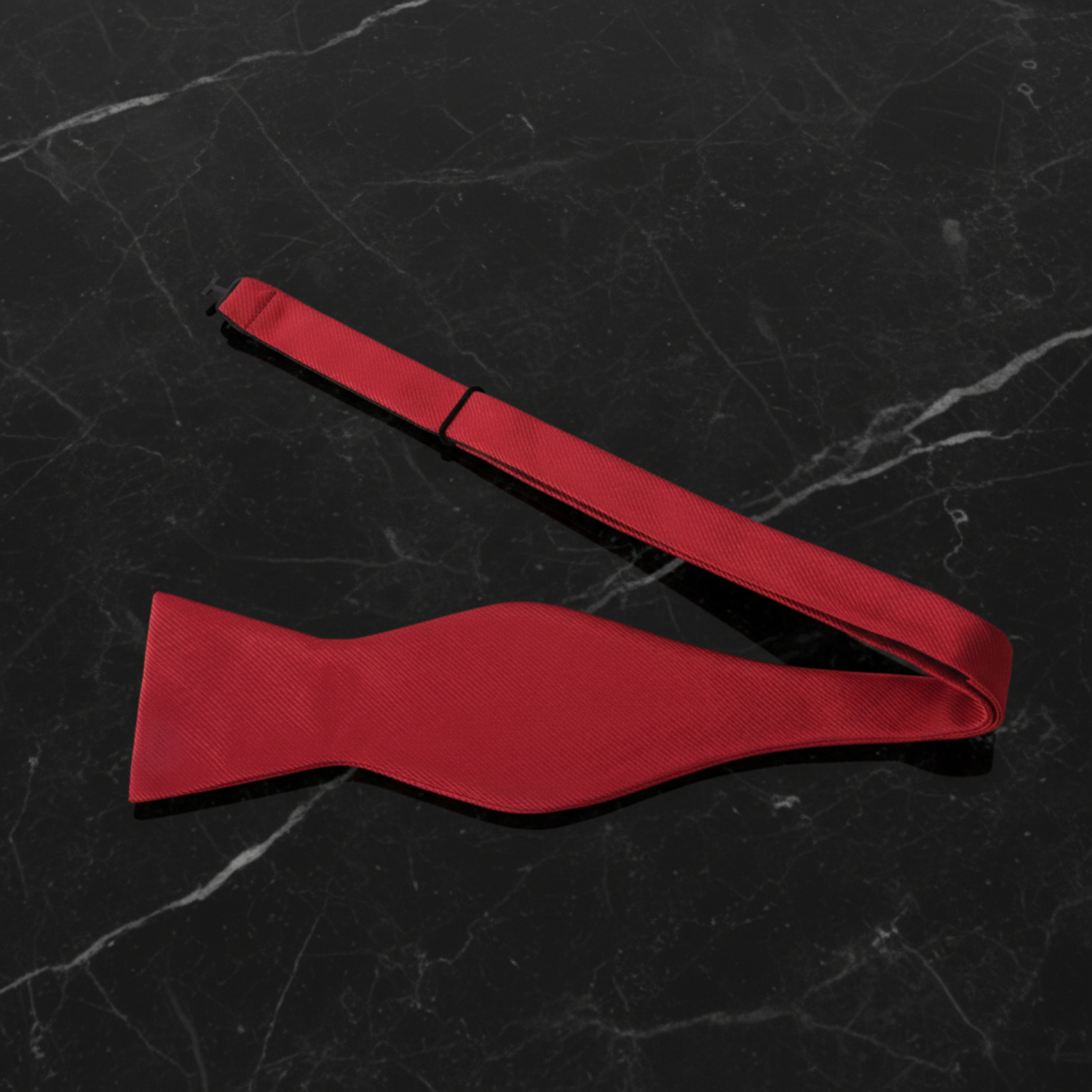 Solid Red Self Tie Bow Tie