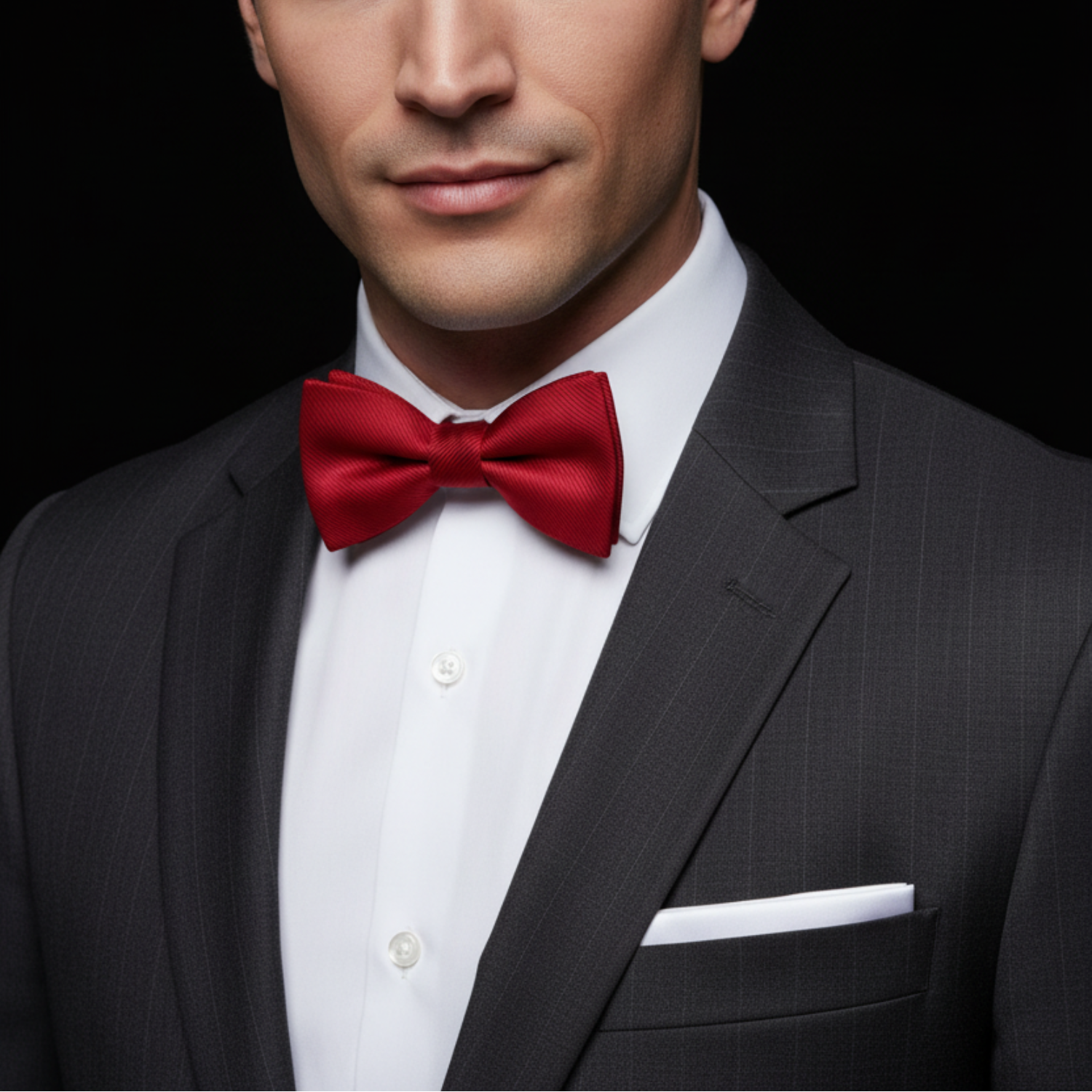 Classic Red Solid Bow Tie