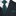 Green tie and pocket square with a black suit and white shirt