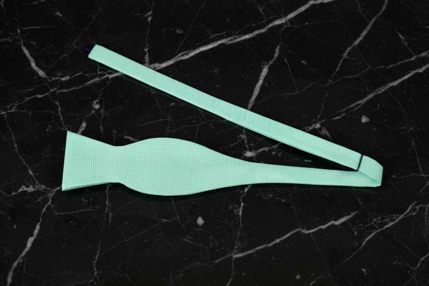 Solid mint Blocks Bow Tie