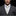 Solid off-white necktie and accenting square on man with suit