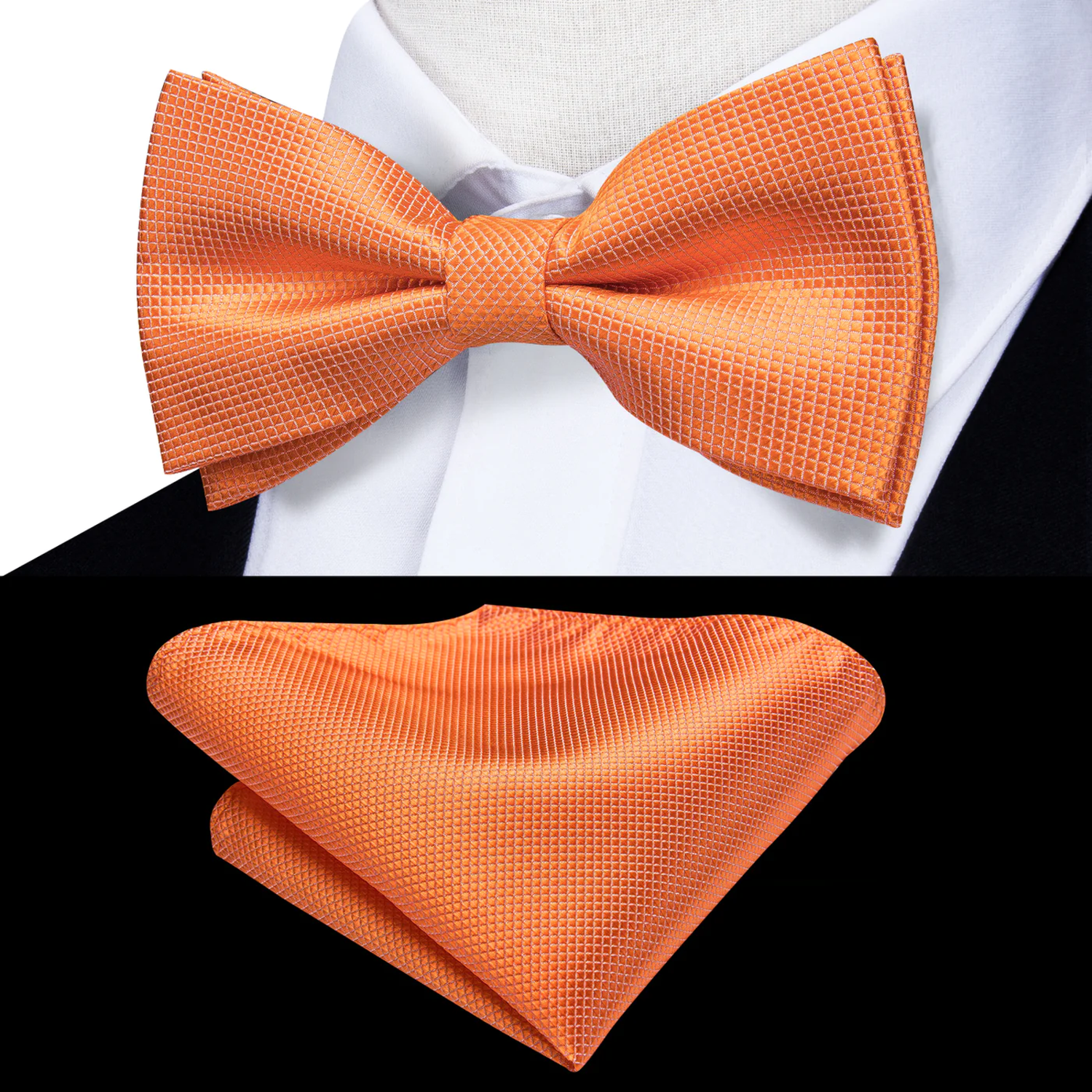 Orange Bow Tie and Square