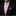 Man wearing a black suit with a pink tie and grey patterned pocket square on a dark background