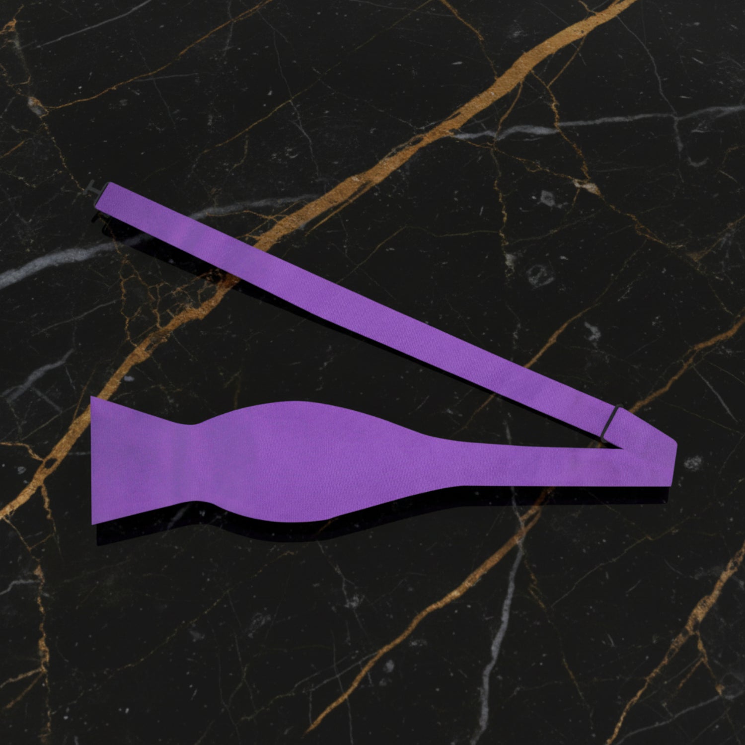 Solid Purple Bow Tie Self