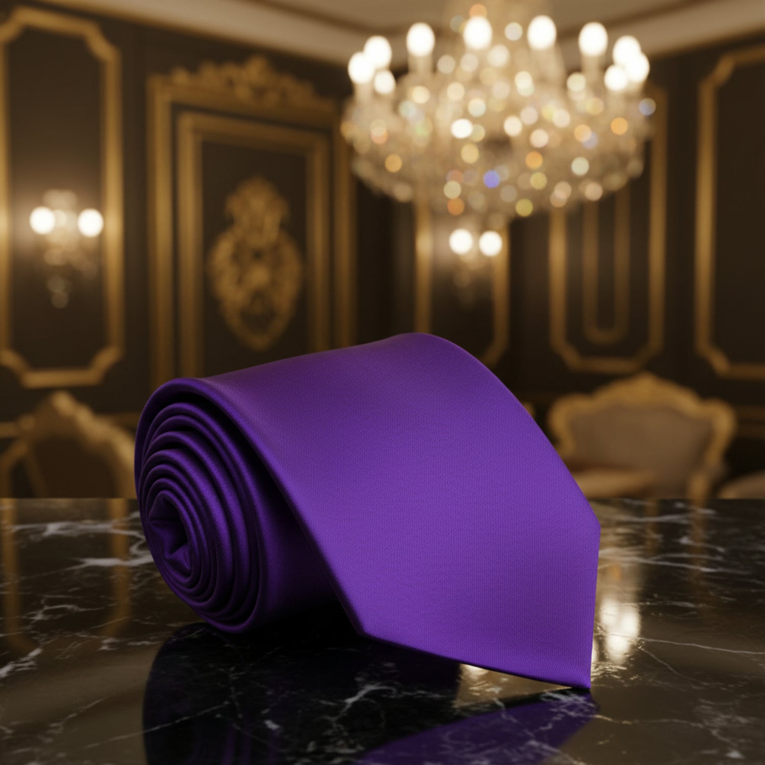 Single Tie Purple Tie  