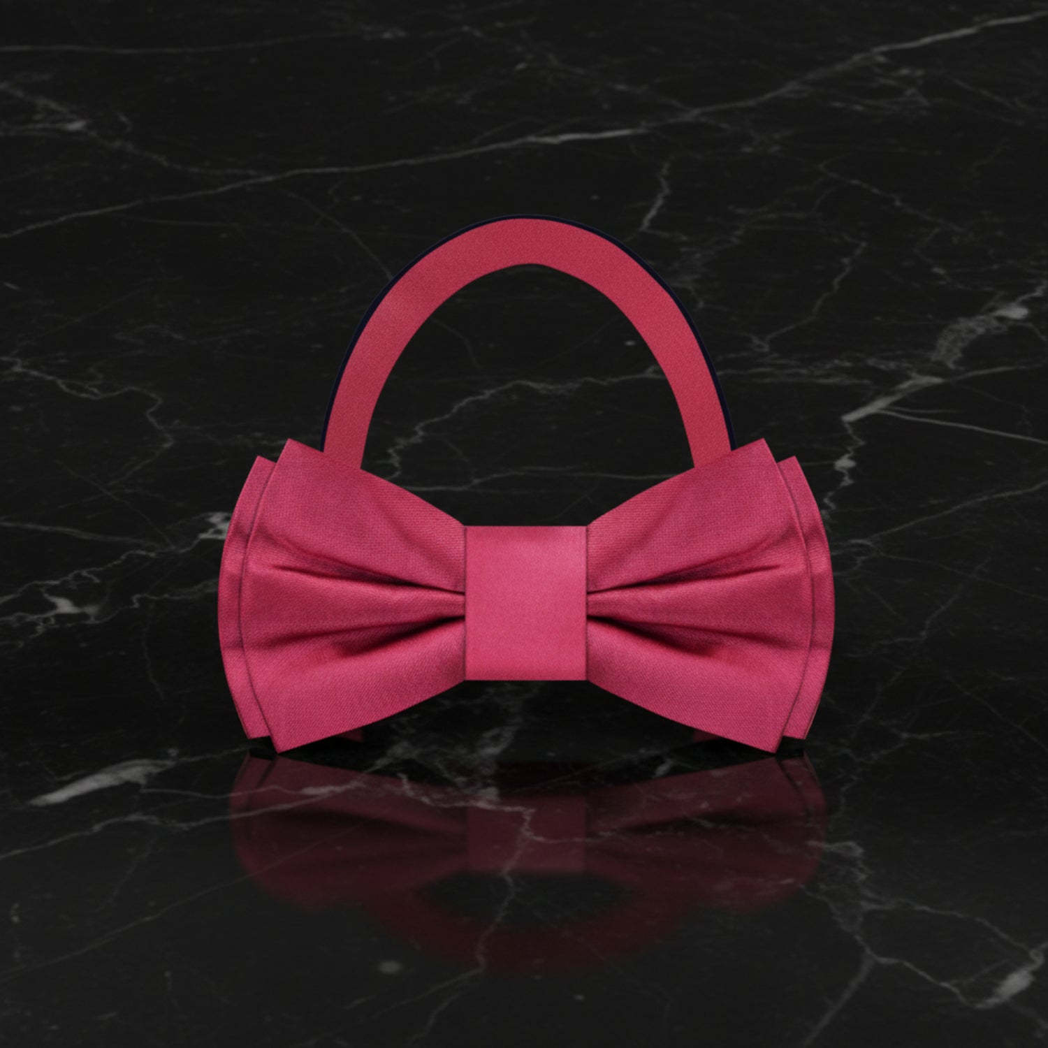 Raspberry Bow Tie Pre Tied